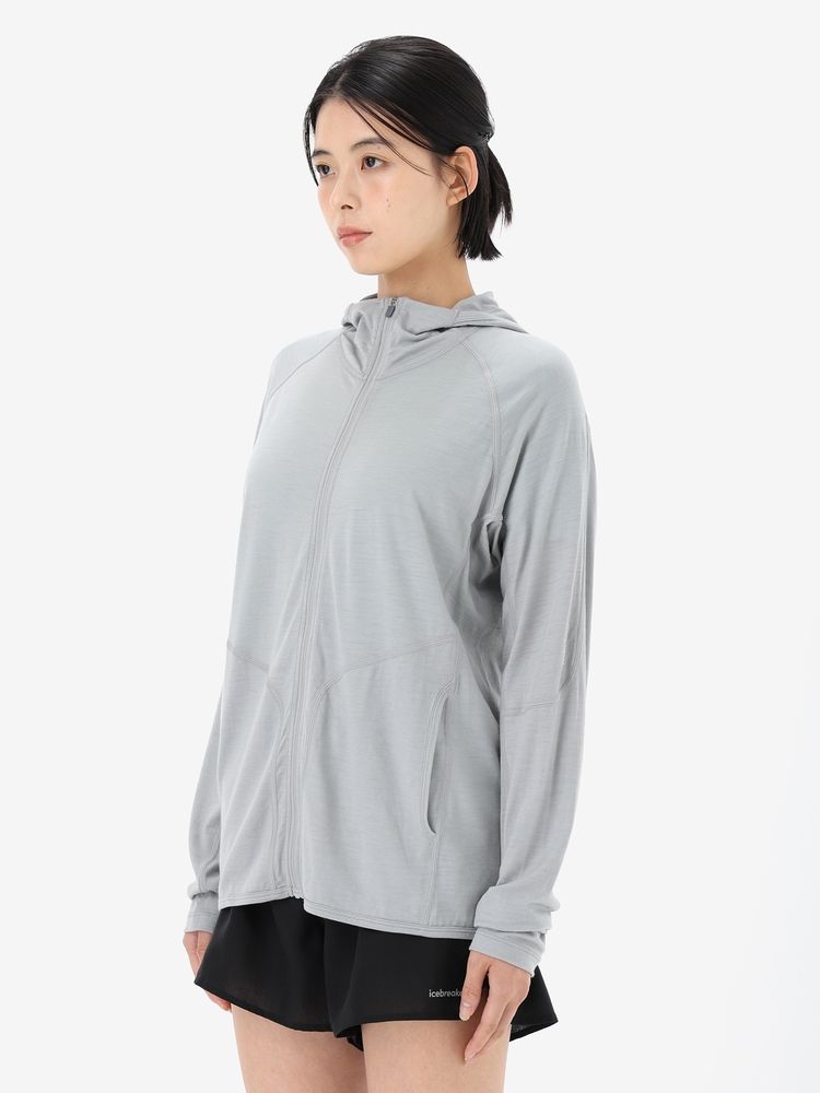 icebreaker(アイスブレーカー) ｜150 メリノファイン エース LS ジップフーディー（レディース）