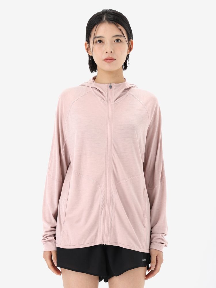 icebreaker(アイスブレーカー) ｜150 メリノファイン エース LS ジップフーディー（レディース）