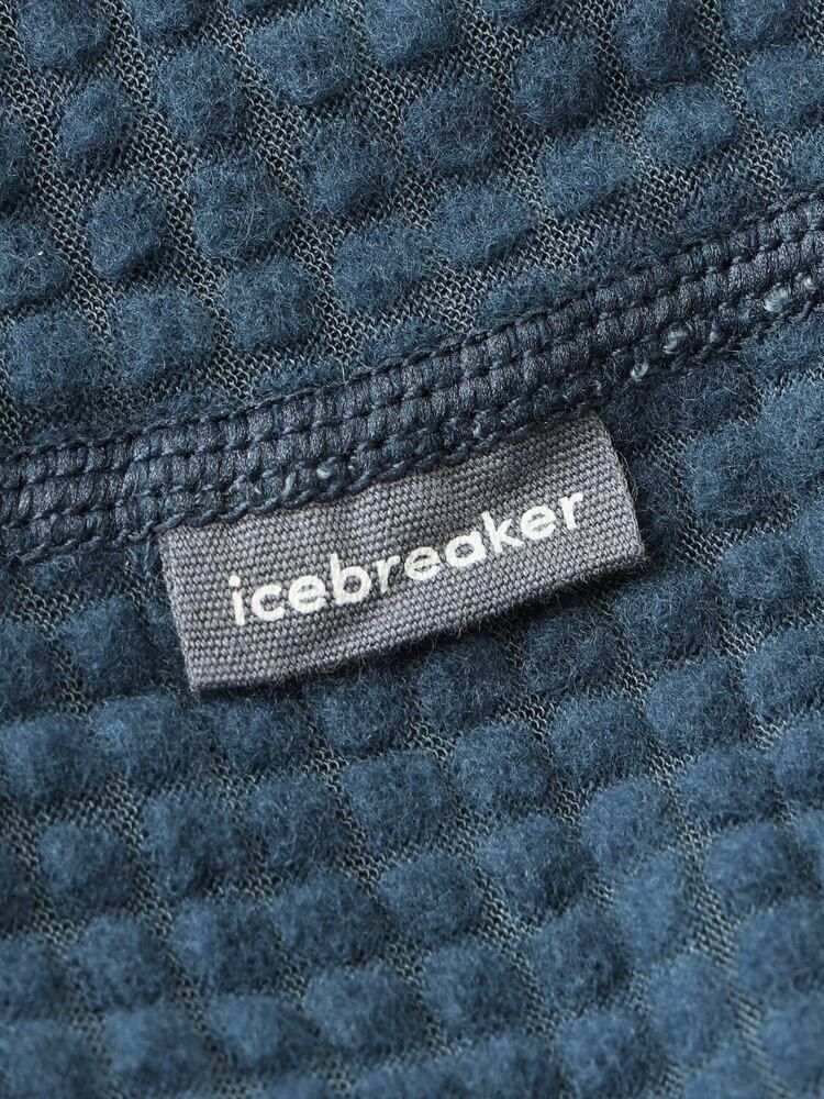 icebreaker(アイスブレーカー) ｜400 メリノブレンド RF グリッド ブラックリッジ フーディー（メンズ）