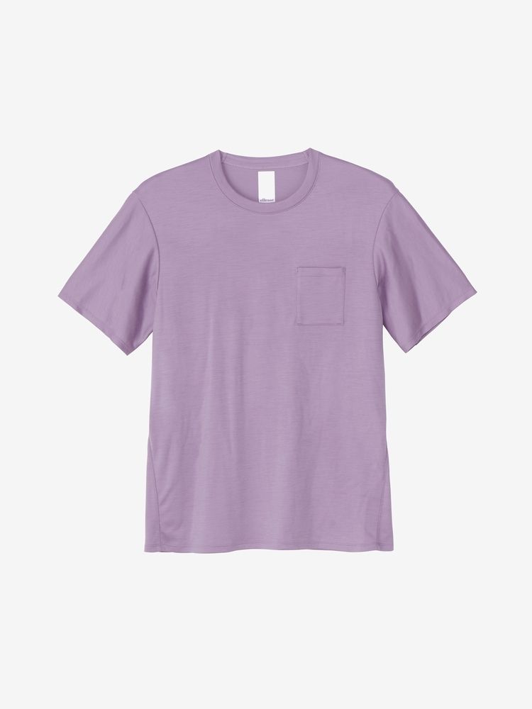 リバースハニカムウールショートスリーブシャツ（メンズ）（EM023361 