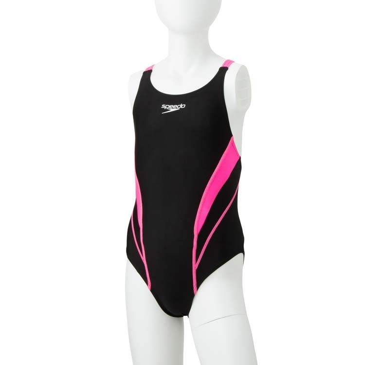 Speedo(スピード) 競泳水着 女の子 ジュニア エイムカットスーツ フレックス ゼロ FINA承認モデル SD36B07 フラッシュピンク FP 130