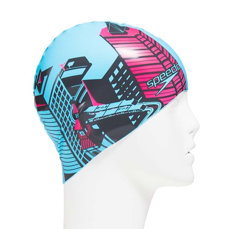 プリントシリコンキャップ スイムキャップ シリコン Se Speedo スピード 公式通販