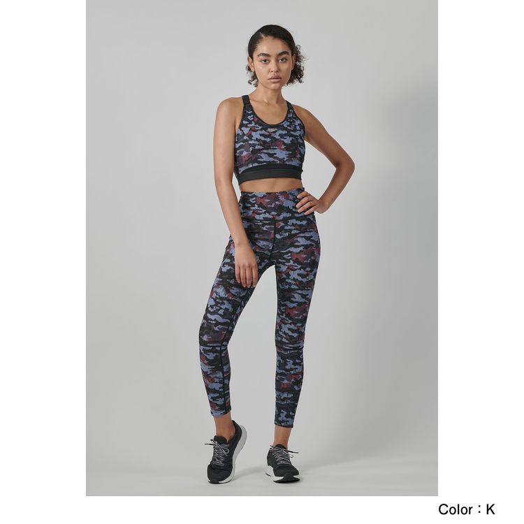 ライトニングカモソフトアクロスレギンス レディース 水着 アパレル フィットネス レギンス Getfit Sfw153 Speedo公式通販 アウトレット