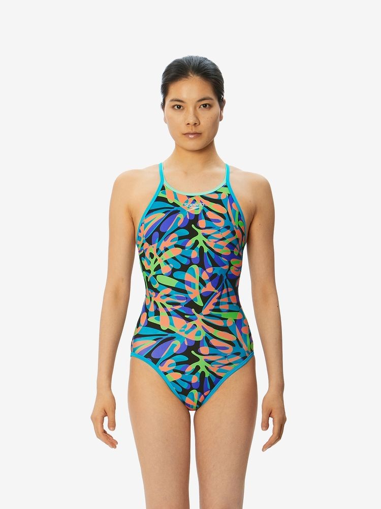 シーフラワーターンズスーツ（レディース/水着）（STW02351）- speedo