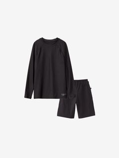 ロングスリーブWORK OUTセパレートワンピース カットワークレーススリーブワンピース（マキシ・ロング