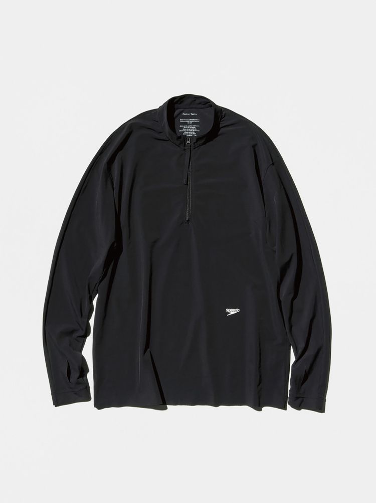 V TWELVE ハーフジップ ブラックシャツ 公式・限定】プロダクトトゥエルブ×スピードハーフジップシャツ