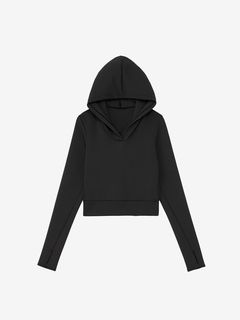 my商品 Maison MIHARA YASUHIRO Black Drawstring Zip Hoodie Maison