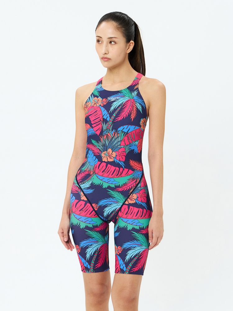 Speedo(スピード) ｜ヴィンテージアロハターンズミニオープンバックニースキン（レディース）