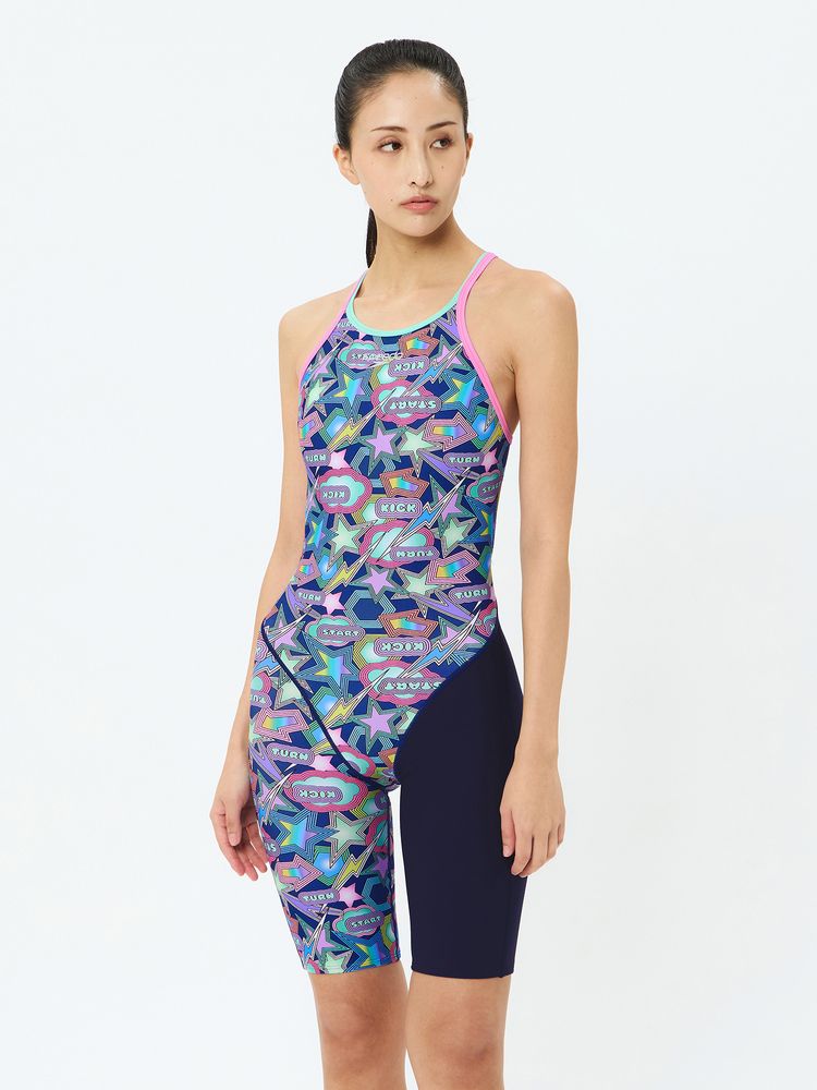 Speedo(スピード) ｜スパークリングブーンターンズニースキン（レディース）