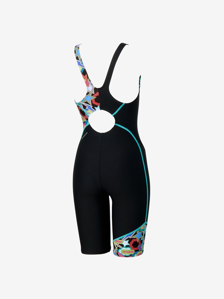 SPEEDO ブーンジオメトリックターンズミニオープンバックニースキン 公式・アウトレット】モナターンズパズルミニオープンバックニー