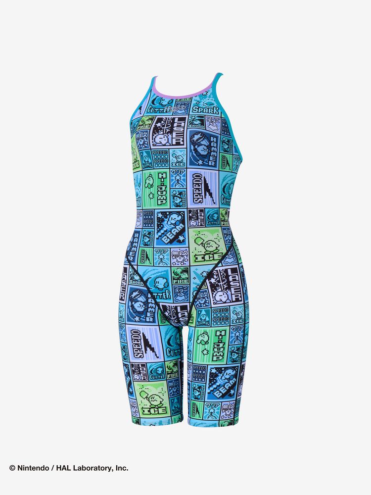 Speedo(スピード) ｜カービィドットブロックターンズニースキン（レディース）