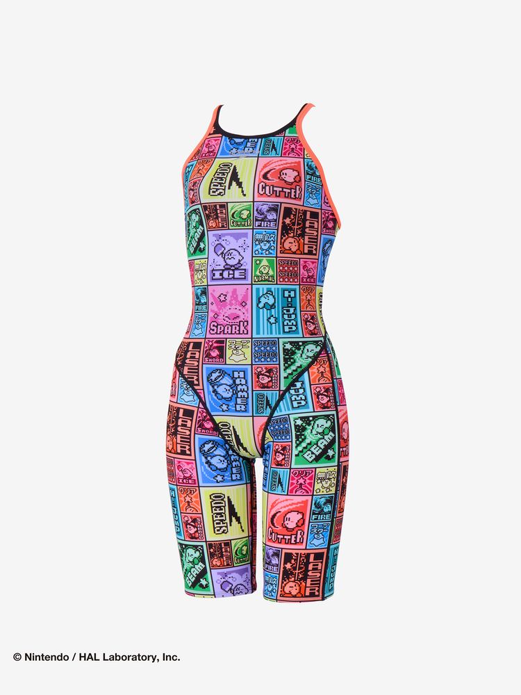 Speedo(スピード) ｜カービィドットブロックターンズニースキン（レディース）