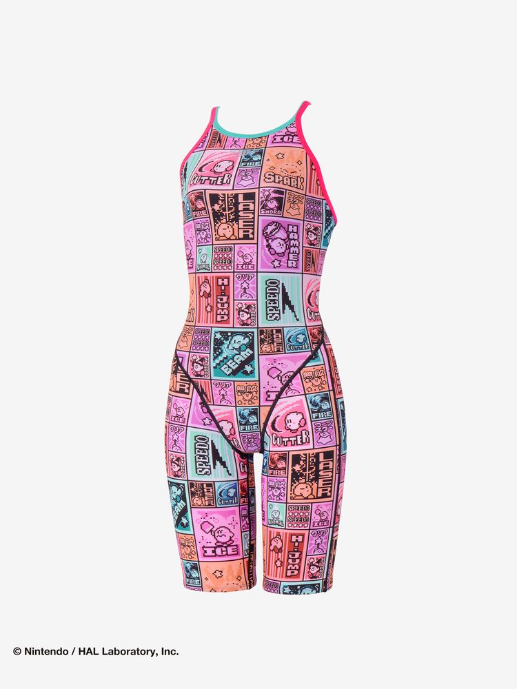 Speedo(スピード) ｜カービィドットブロックターンズニースキン（レディース）