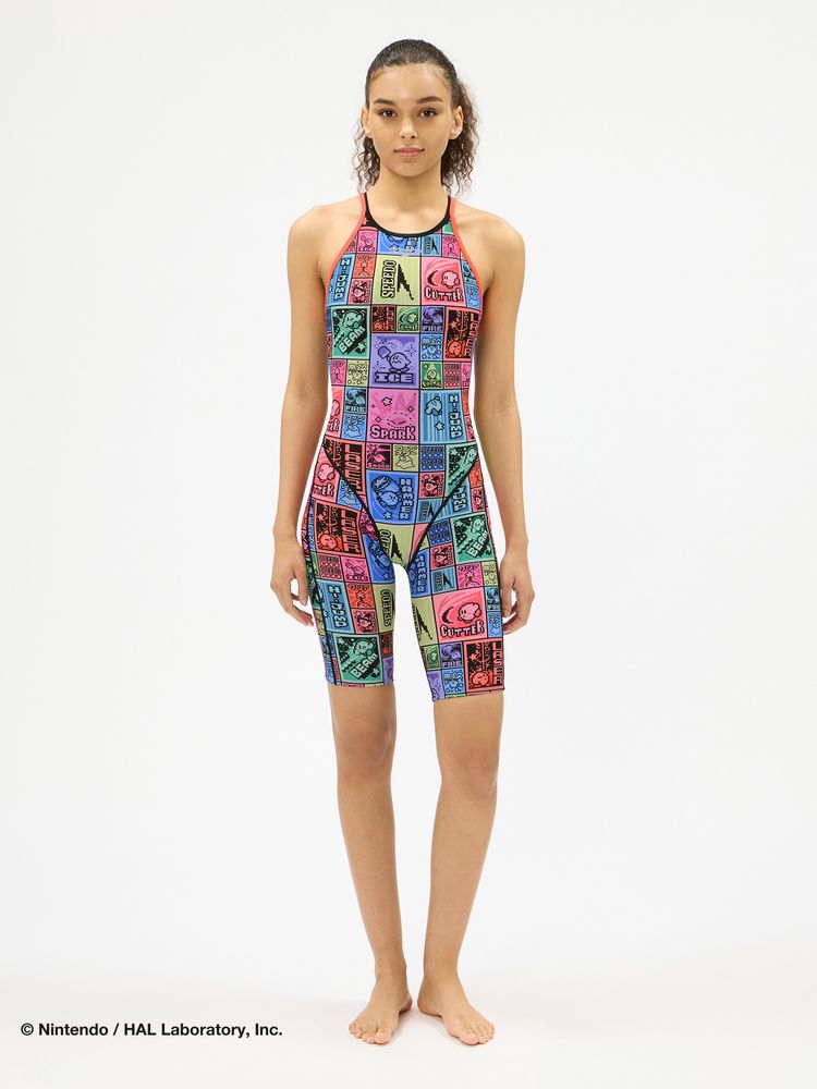 Speedo(スピード) ｜カービィドットブロックターンズニースキン（レディース）