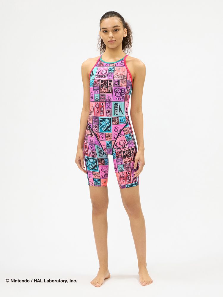 Speedo(スピード) ｜カービィドットブロックターンズニースキン（レディース）