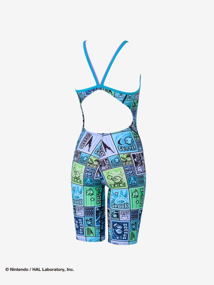 Speedo(スピード) ｜カービィドットブロックターンズニースキン（レディース）