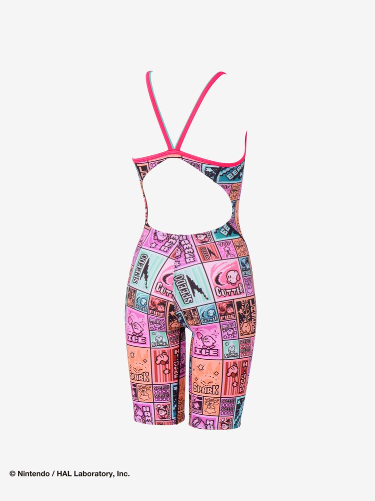 Speedo(スピード) ｜カービィドットブロックターンズニースキン（レディース）