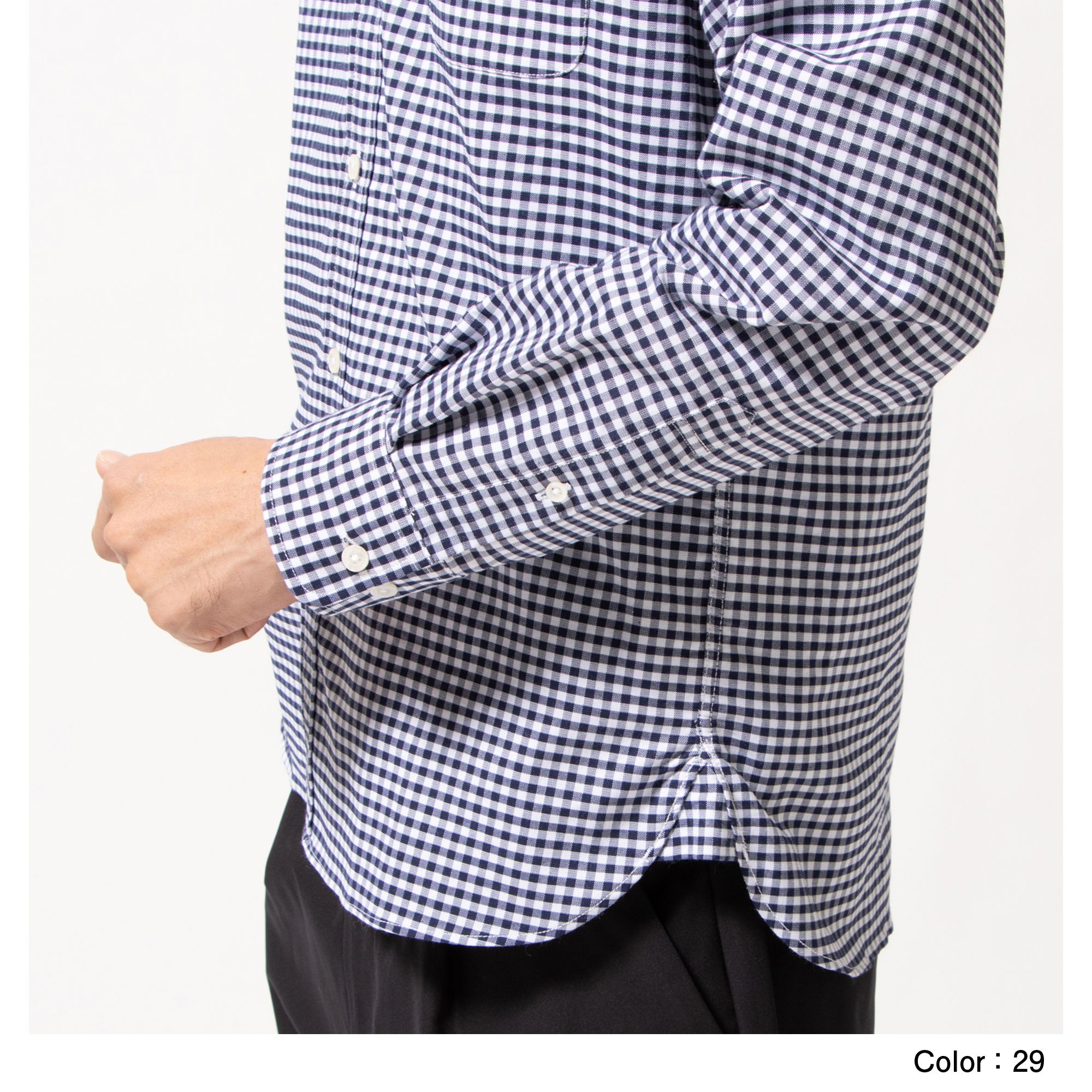 ロングスリーブ ストレッチ ギンガムチェックボタンダウン シャツ メンズ ビッグサイズ Ra475b Canterbury公式通販 アウトレット