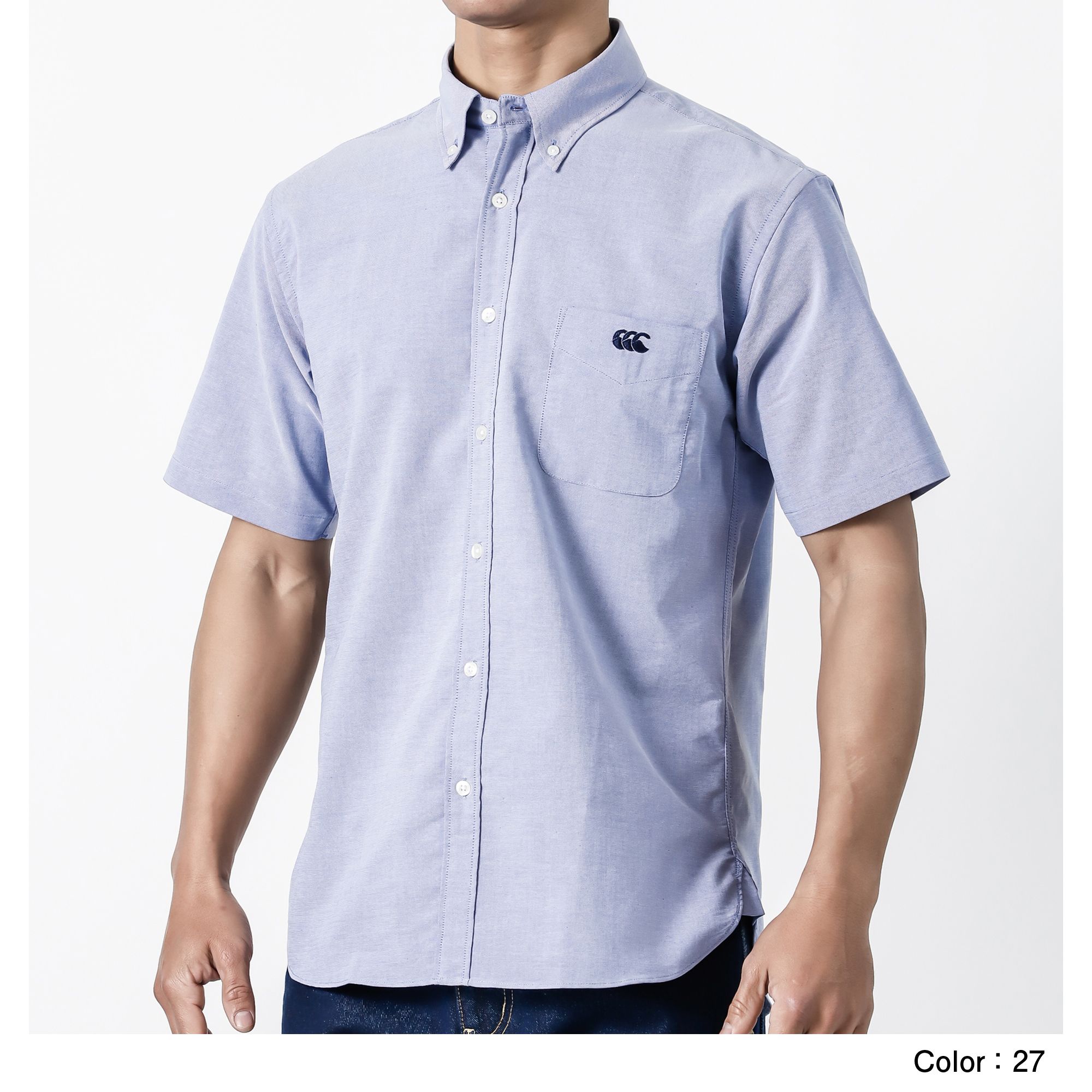 ショートスリーブ ストレッチ ボタンダウンシャツ メンズ Ra Canterbury カンタベリー 公式通販
