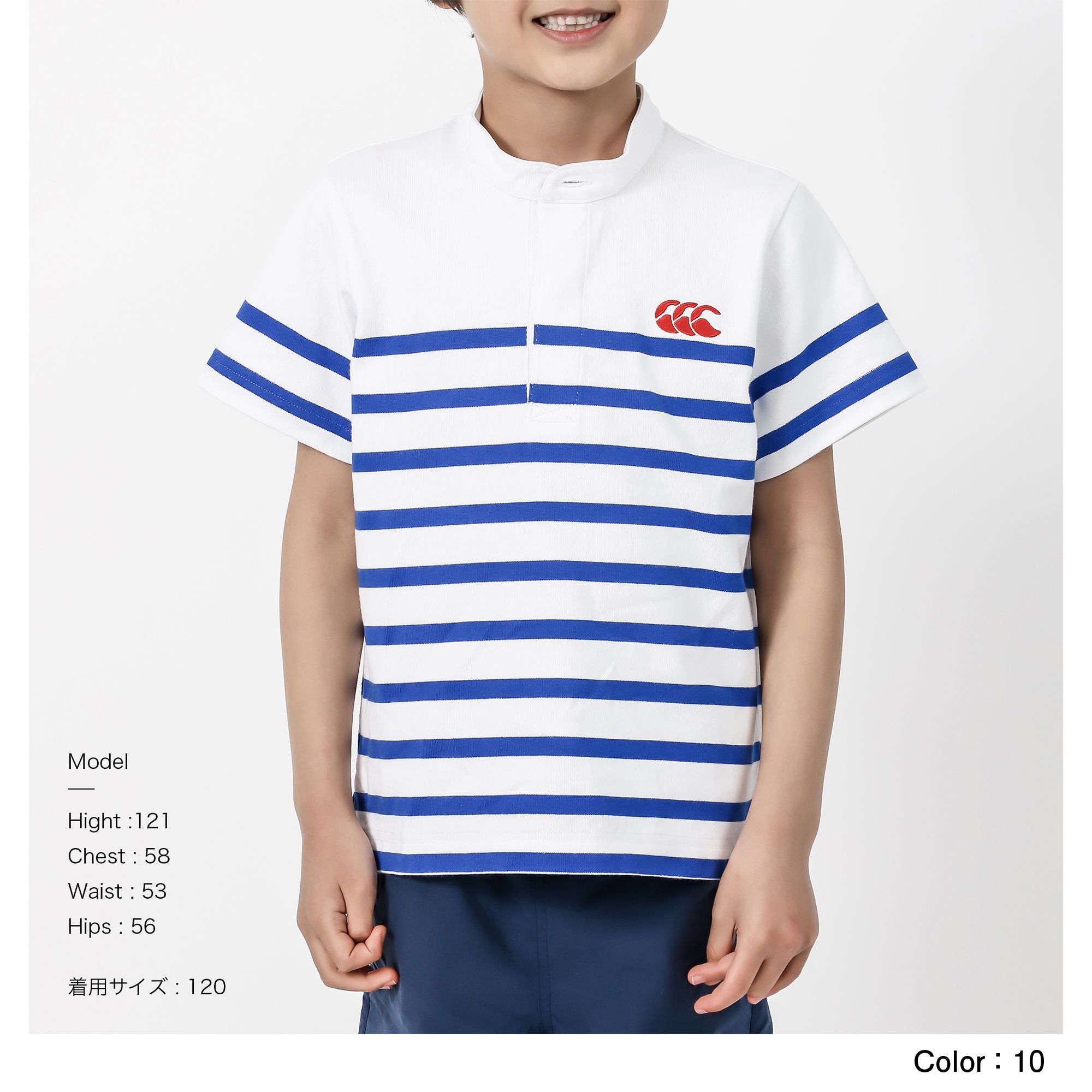 パネルストライプ ラグビージャージ キッズ Raj Canterbury カンタベリー 公式通販