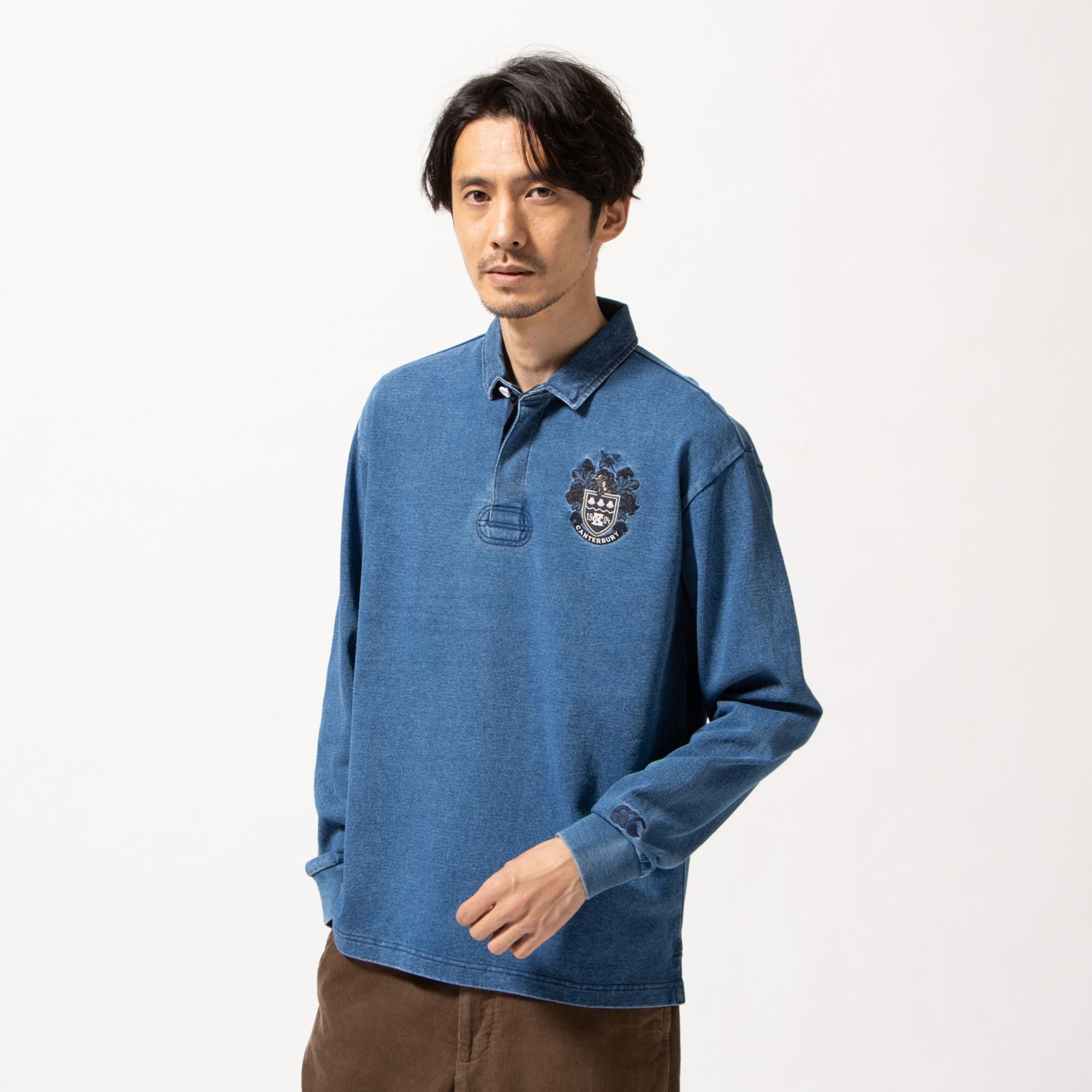 ロングスリーブ ラガーシャツ(ユニセックス)(RA41585)- canterbury公式通販|アウトレット ロングスリーブ ラガーシャツ(ユニセックス)(RA41585)- canterbury公式通販|アウトレット