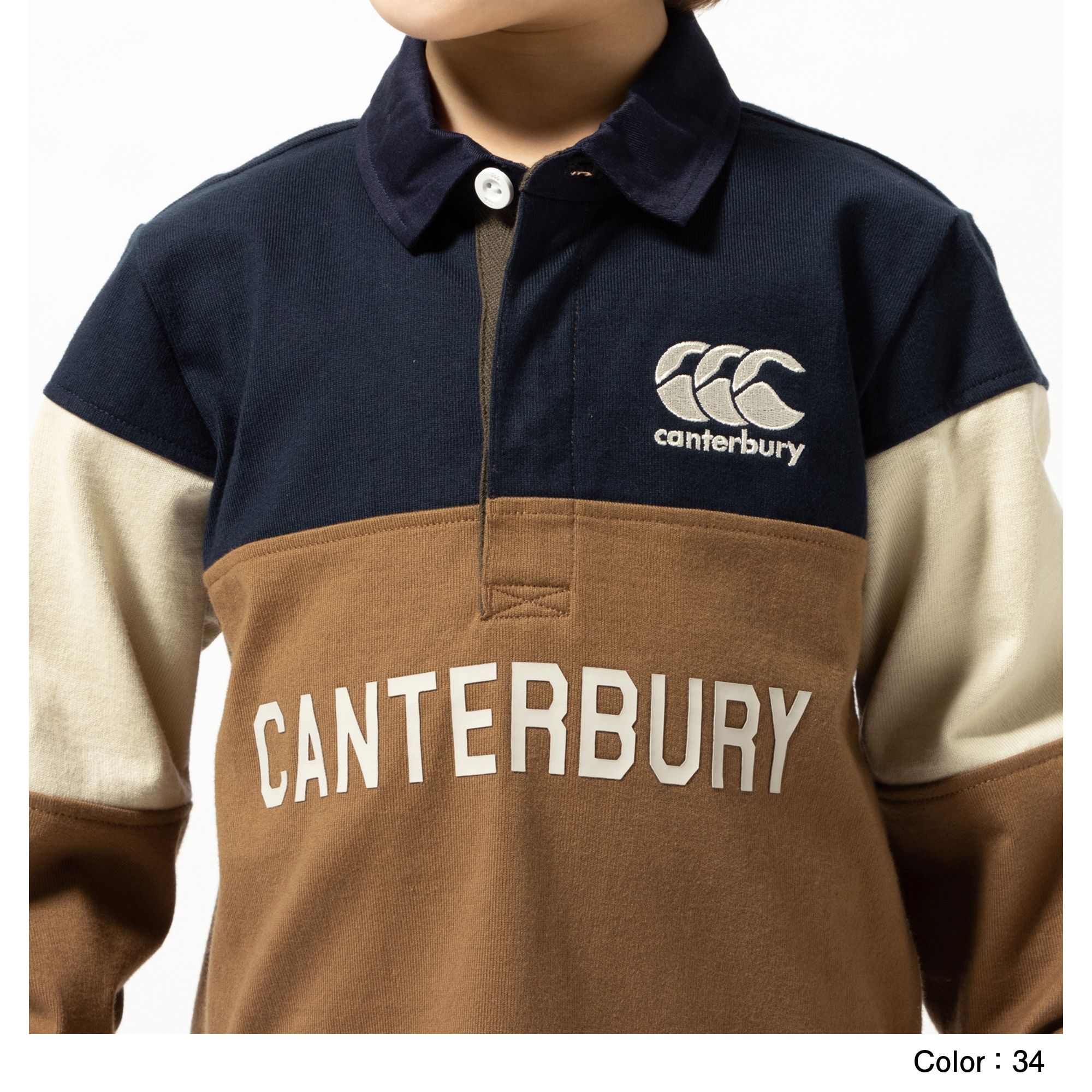 ロングスリーブラガーシャツ(キッズ)（RAJ41723）- canterbury公式通販｜アウトレット