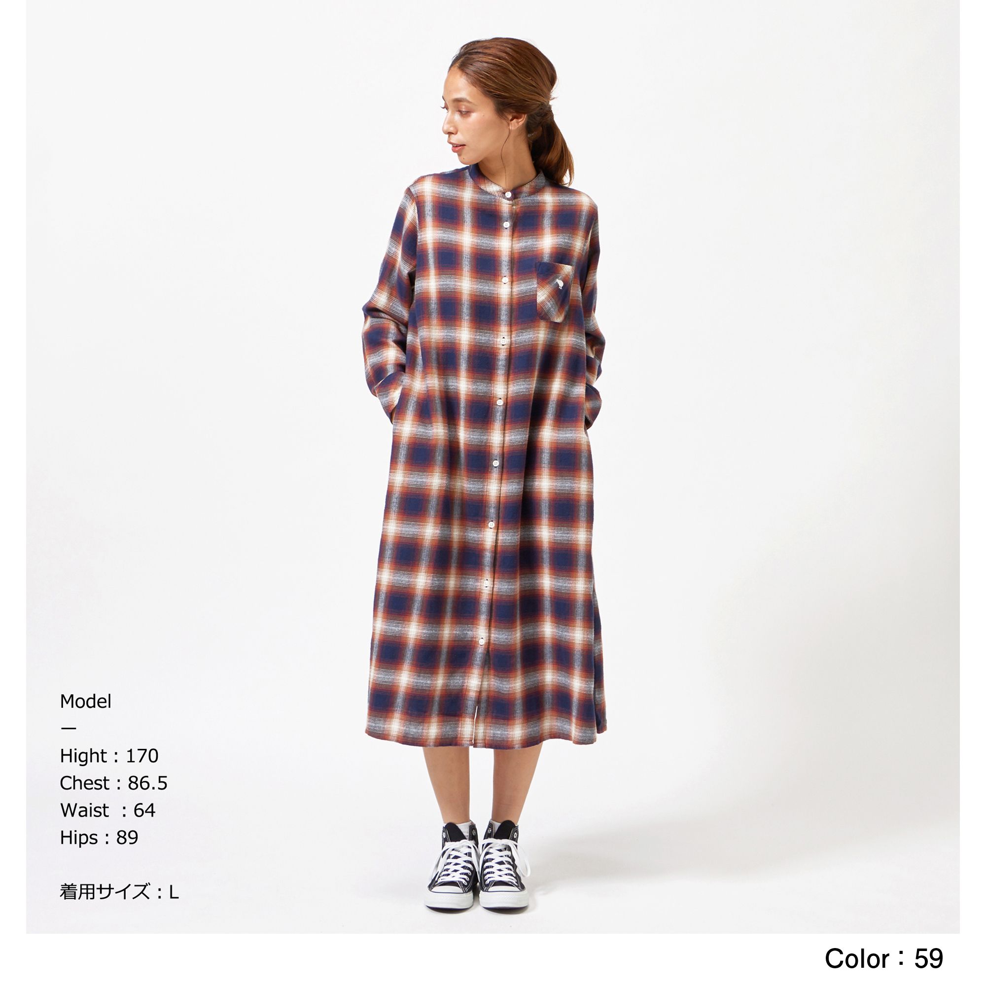 マドラスチェック シャツワンピース レディース Wa Canterbury カンタベリー 公式通販