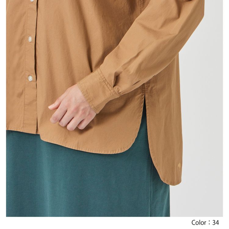 ロングスリーブバンドカラーシャツ レディース Wa Canterbury公式通販