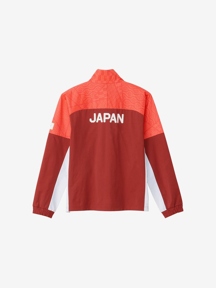 カンタベリー 日本代表 ジャパンプラクティスプルオーバージャケット赤 