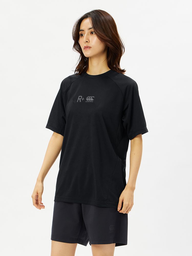 カンタベリー ラグビー日本代表 R+ ワークアウト 半袖Tシャツ 黒