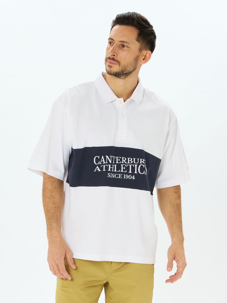 canterbury(カンタベリー) ｜ショートスリーブ パネルビッグラガーポロ(ユニセックス)