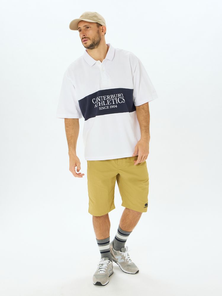 canterbury(カンタベリー) ｜ショートスリーブ パネルビッグラガーポロ(ユニセックス)