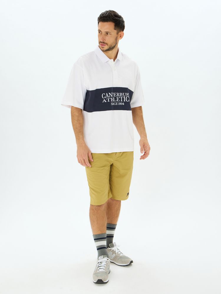 canterbury(カンタベリー) ｜ショートスリーブ パネルビッグラガーポロ(ユニセックス)