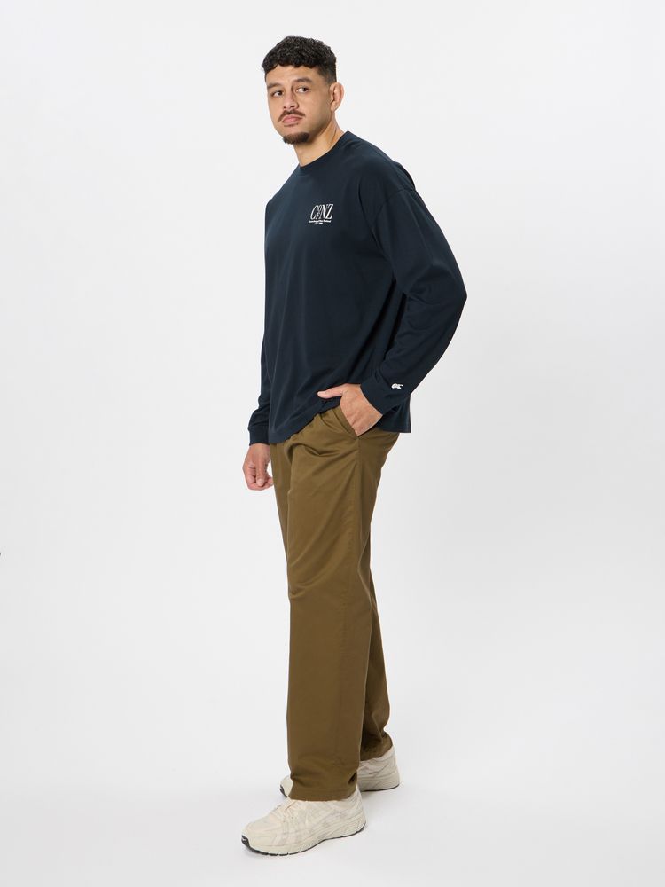 Canterbury 黒ブラック　デカロゴ　ロンティー　ビッグシルエット Canterbury 黒ブラック デカロゴ ロンティー ビッグシルエット