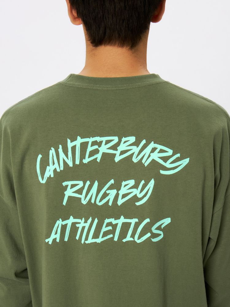 canterbury(カンタベリー) ｜ロングスリーブ ロゴティー（メンズ／ビッグサイズ）