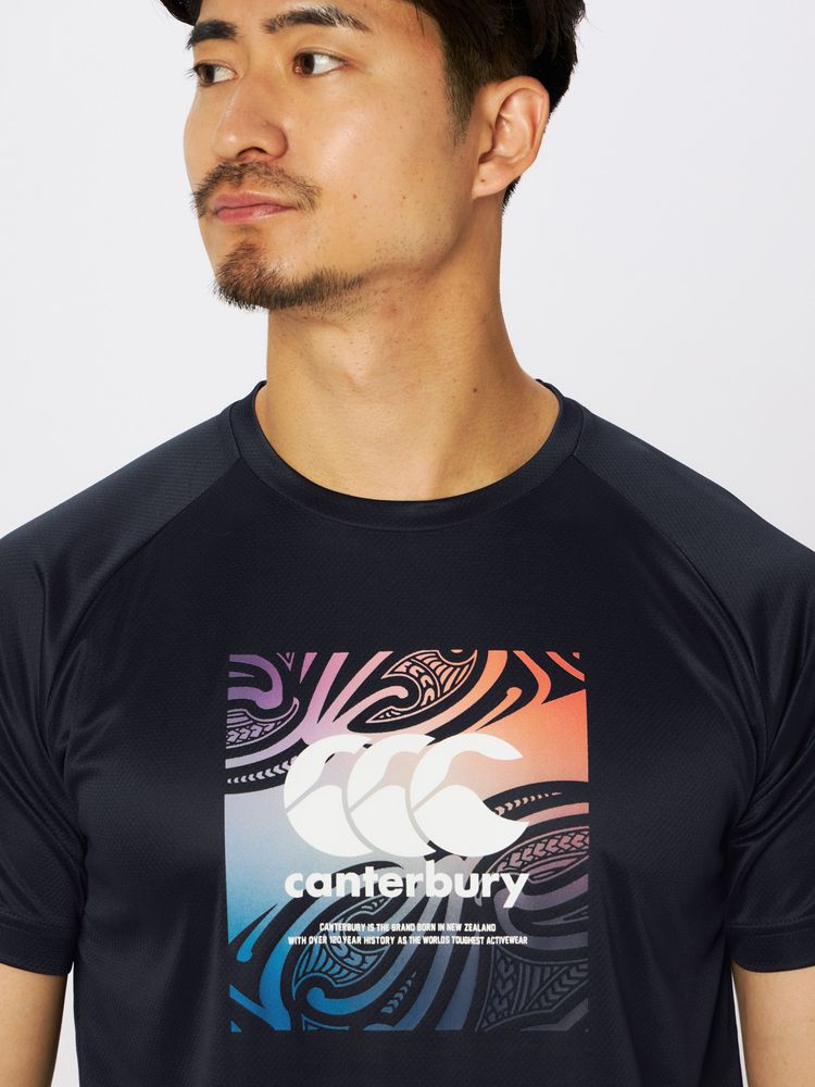 canterbury(カンタベリー) ｜スクエアロゴ トレーニングティー（メンズ）