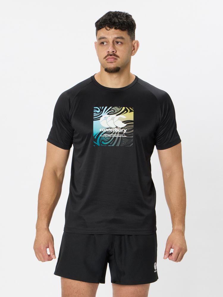 canterbury(カンタベリー) ｜スクエアロゴ トレーニングティー（メンズ／ビッグサイズ）