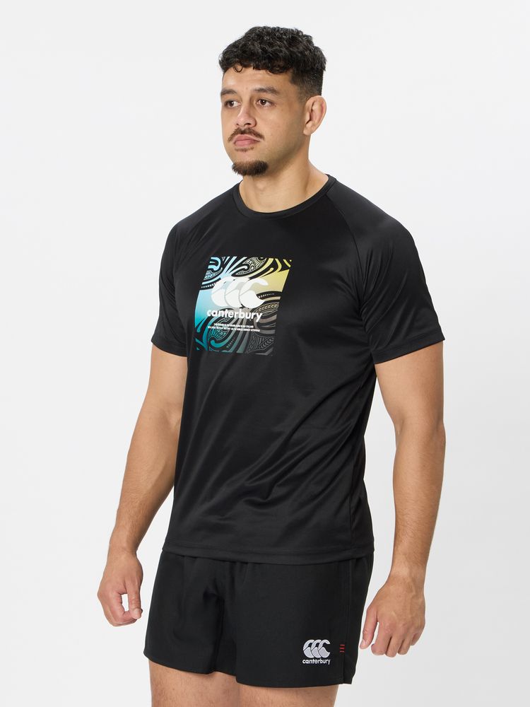 canterbury(カンタベリー) ｜スクエアロゴ トレーニングティー（メンズ／ビッグサイズ）