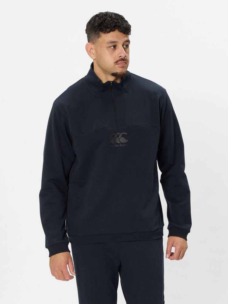 canterbury(カンタベリー) ｜フレックスウォーム ハーフジップスウェット（メンズ／ビッグサイズ）