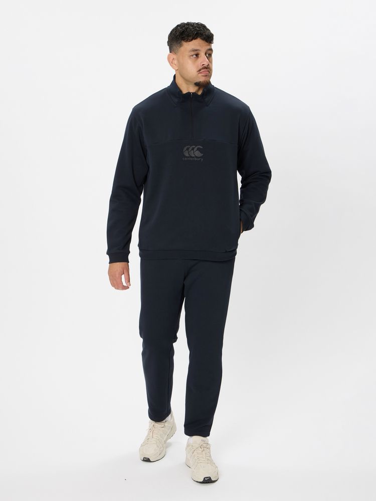 canterbury(カンタベリー) ｜フレックスウォーム ハーフジップスウェット（メンズ／ビッグサイズ）