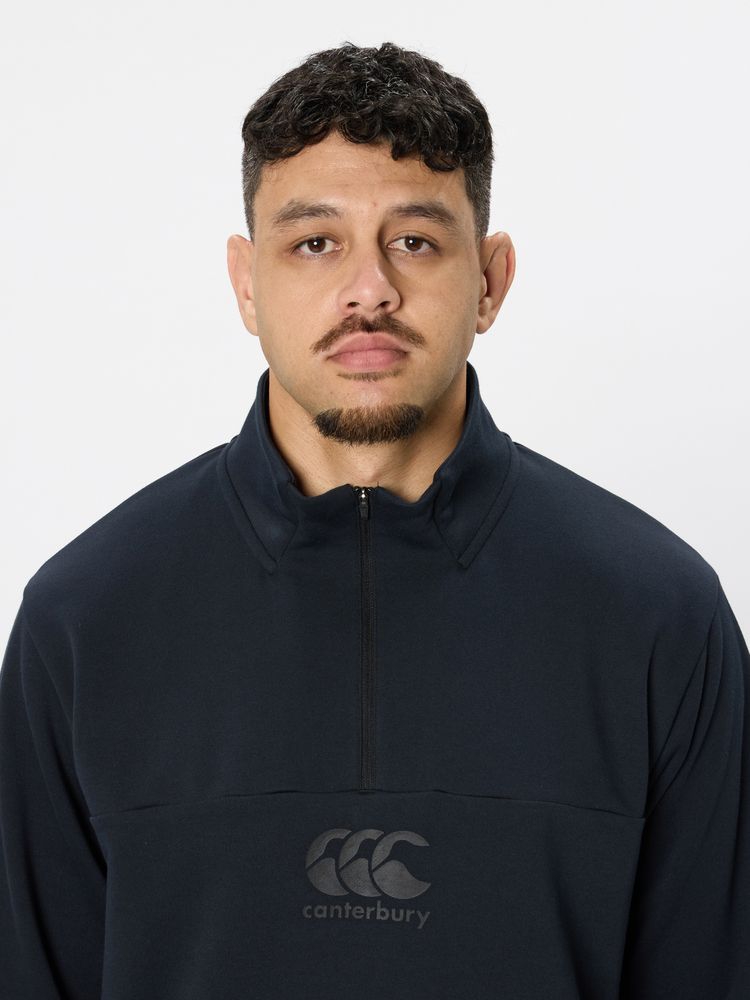 canterbury(カンタベリー) ｜フレックスウォーム ハーフジップスウェット（メンズ／ビッグサイズ）