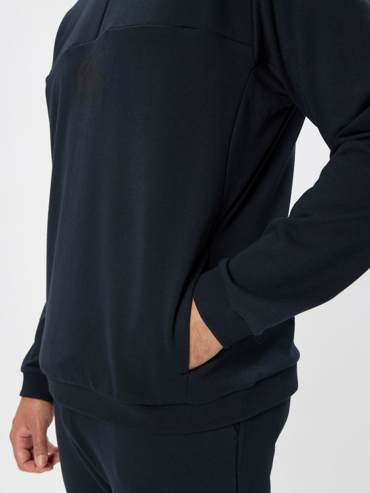 canterbury(カンタベリー) ｜フレックスウォーム ハーフジップスウェット（メンズ／ビッグサイズ）