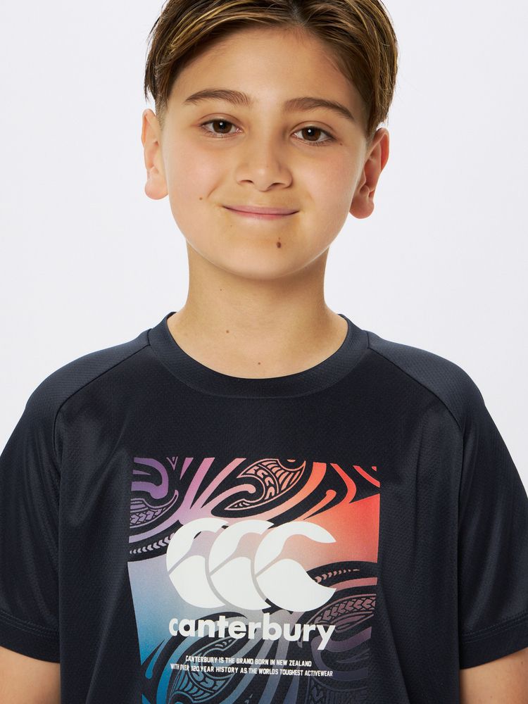 canterbury(カンタベリー) ｜スクエアロゴ トレーニングティー（ジュニア）