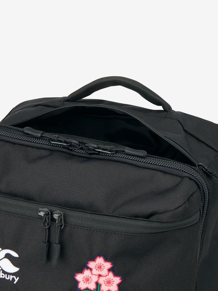 Canterbury バックパック 黒ラグビー日本代表リュック桜のエンブレム入り Canterbury バックパック 黒ラグビー日本代表リュック桜の