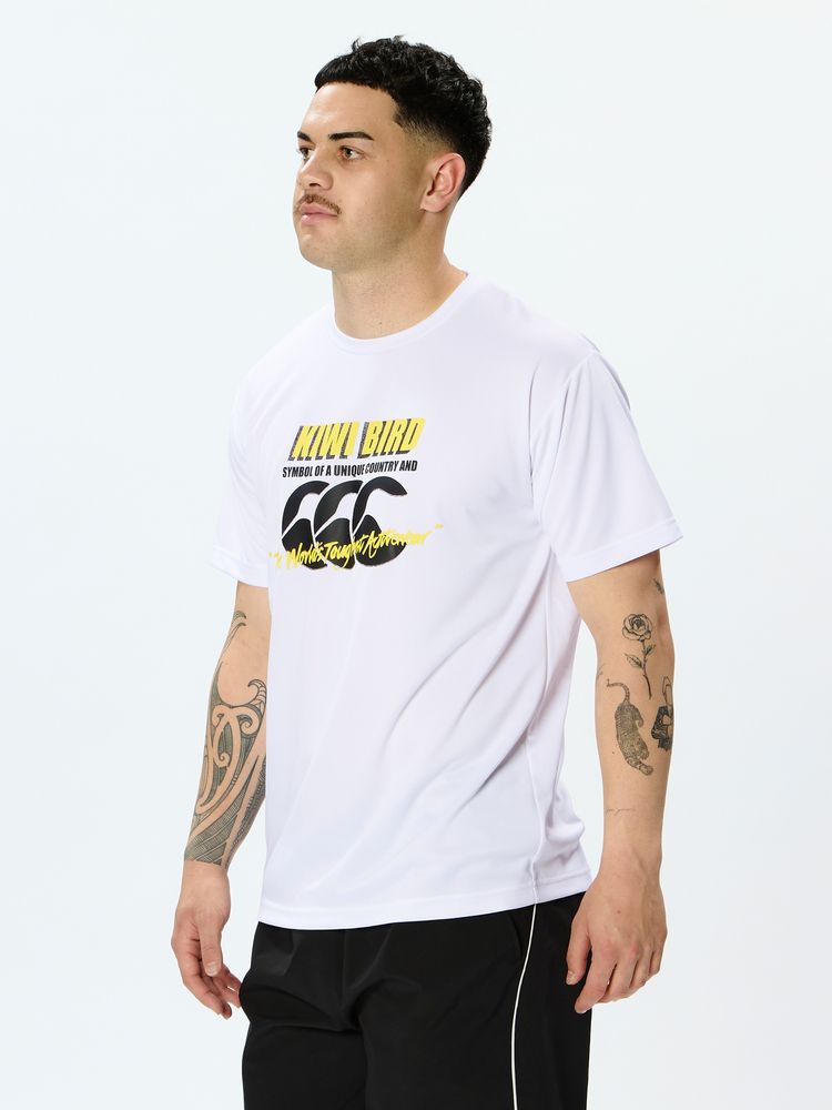 canterbury(カンタベリー) ｜ショートスリーブ キウイバードトレーニングティー(メンズ／ビッグサイズ)