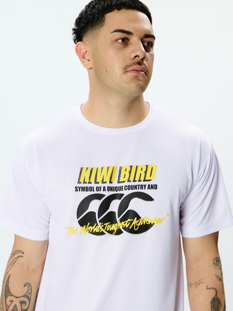 canterbury(カンタベリー) ｜ショートスリーブ キウイバードトレーニングティー(メンズ／ビッグサイズ)