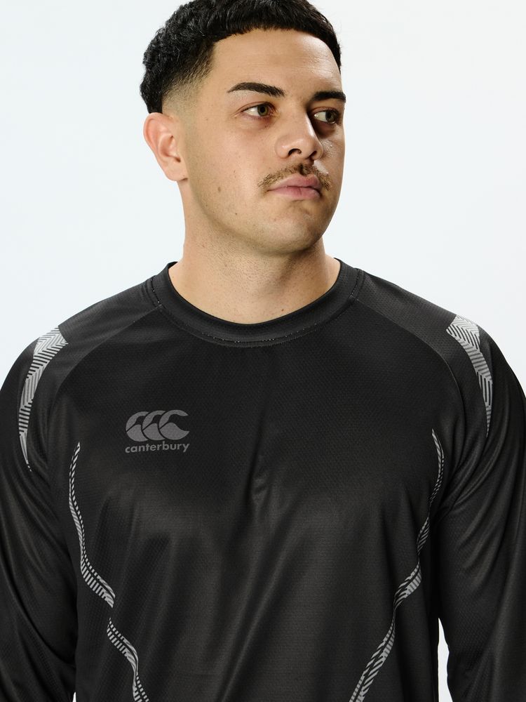 canterbury(カンタベリー) ｜ロングスリーブ トレーニングティー(メンズ／ビッグサイズ)