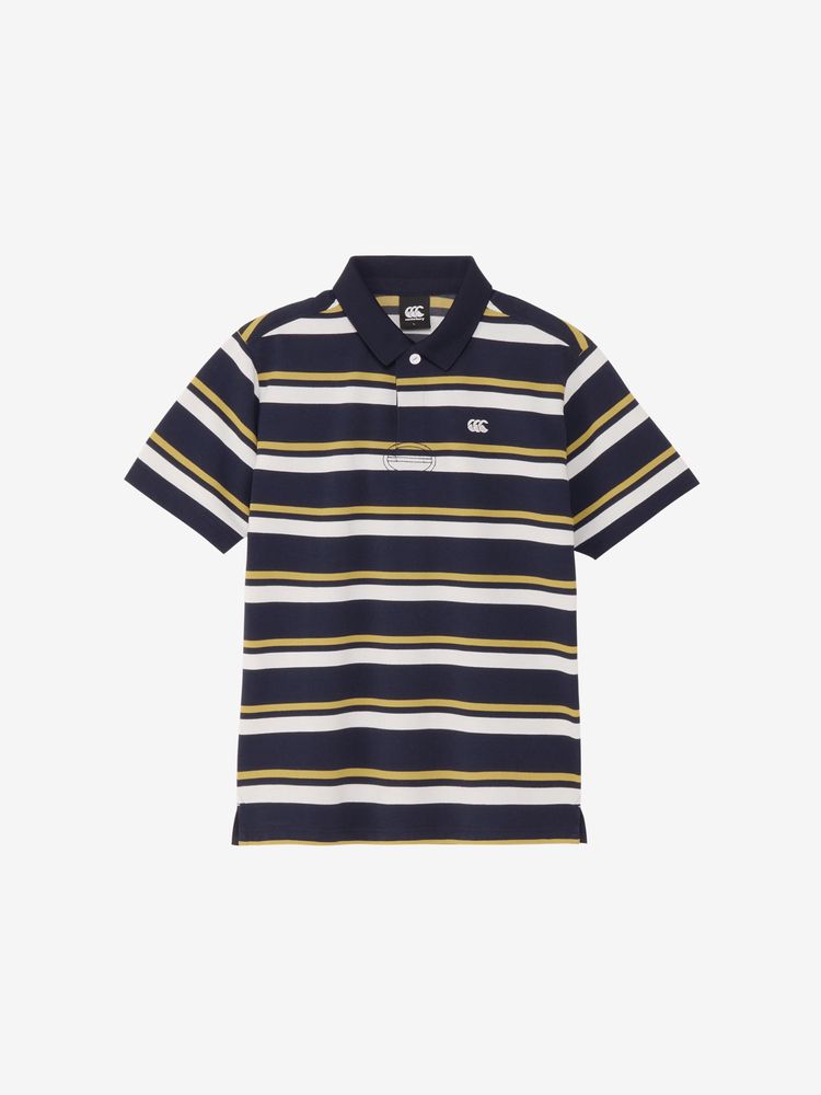 KAPITAL ポロシャツ　リネン　ストライプ　異素材　S Shirt (Short Sleeve) | KAPITAL