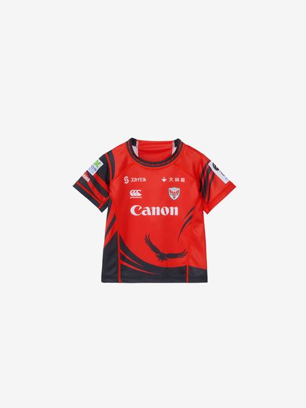 【激レア】カンタベリー 横浜キヤノンイーグルス ヤッケ ピステ プルオーバー L 公式・限定】横浜キヤノンイーグルス 1STレプリカジャージー（メンズ