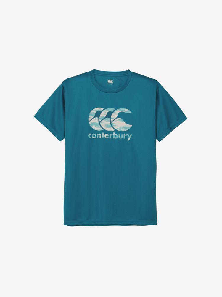 canterbury(カンタベリー) ｜ショートスリーブ グラスパターンロゴティー（ユニセックス／ビッグサイズ）